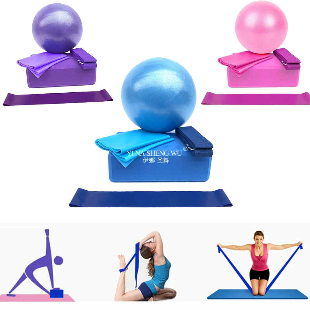 Pilates Yoga Block Exercises - Kit Pemula Yoga 5 Buah Set