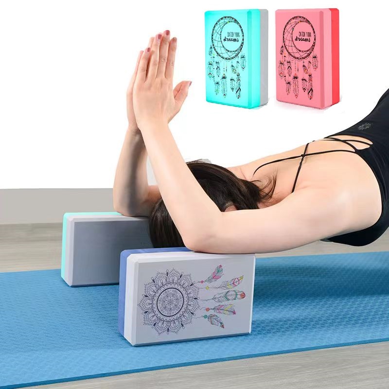Pilates Yoga Block Exercises - Dua warna EVA blok Yoga Gym
