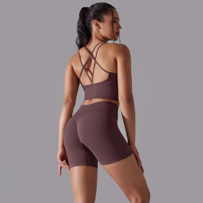 Pilates Yoga Set - Set Yoga seksi setelan olahraga tanpa