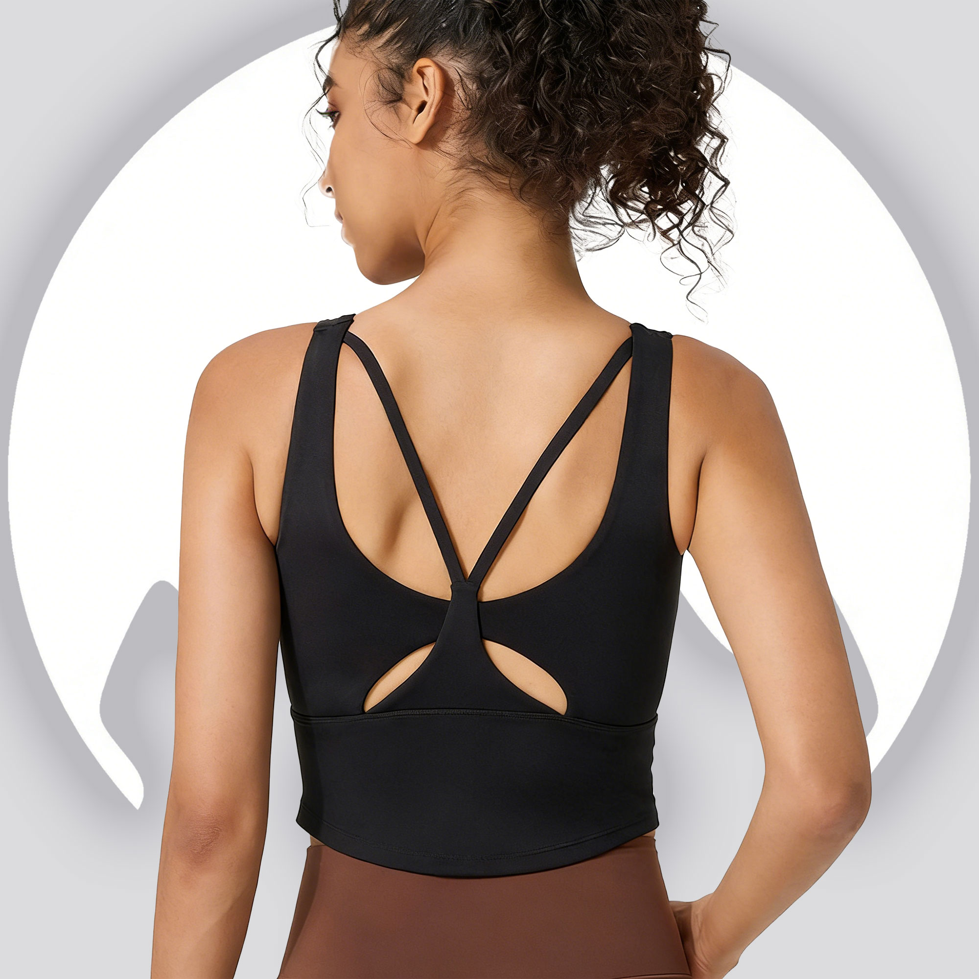 Pilate Yoga Workout - Bra Olahraga Yoga Wanita dengan Cup