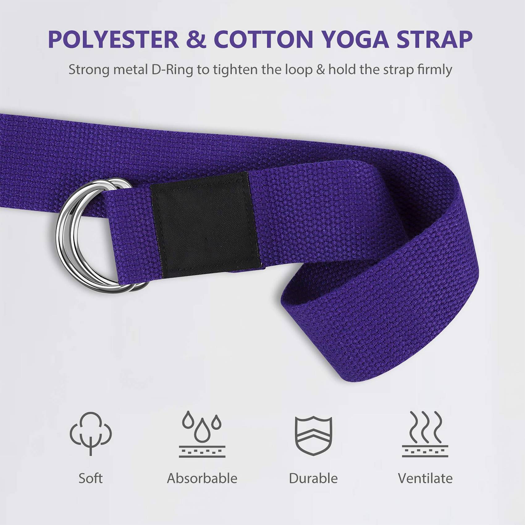 Pilates Yoga Tone - AEB0-Set Blok Yoga dan Tali Yoga