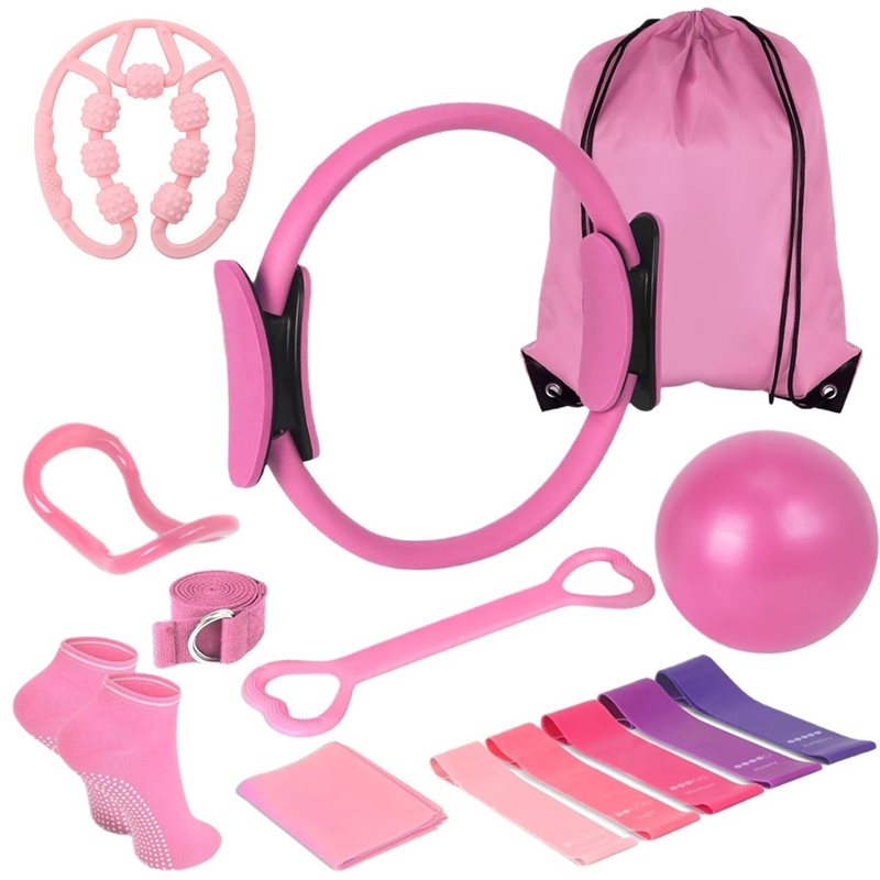 Pilates Yoga Tone - 14Pcs Peralatan Yoga Pilates Untuk Latihan