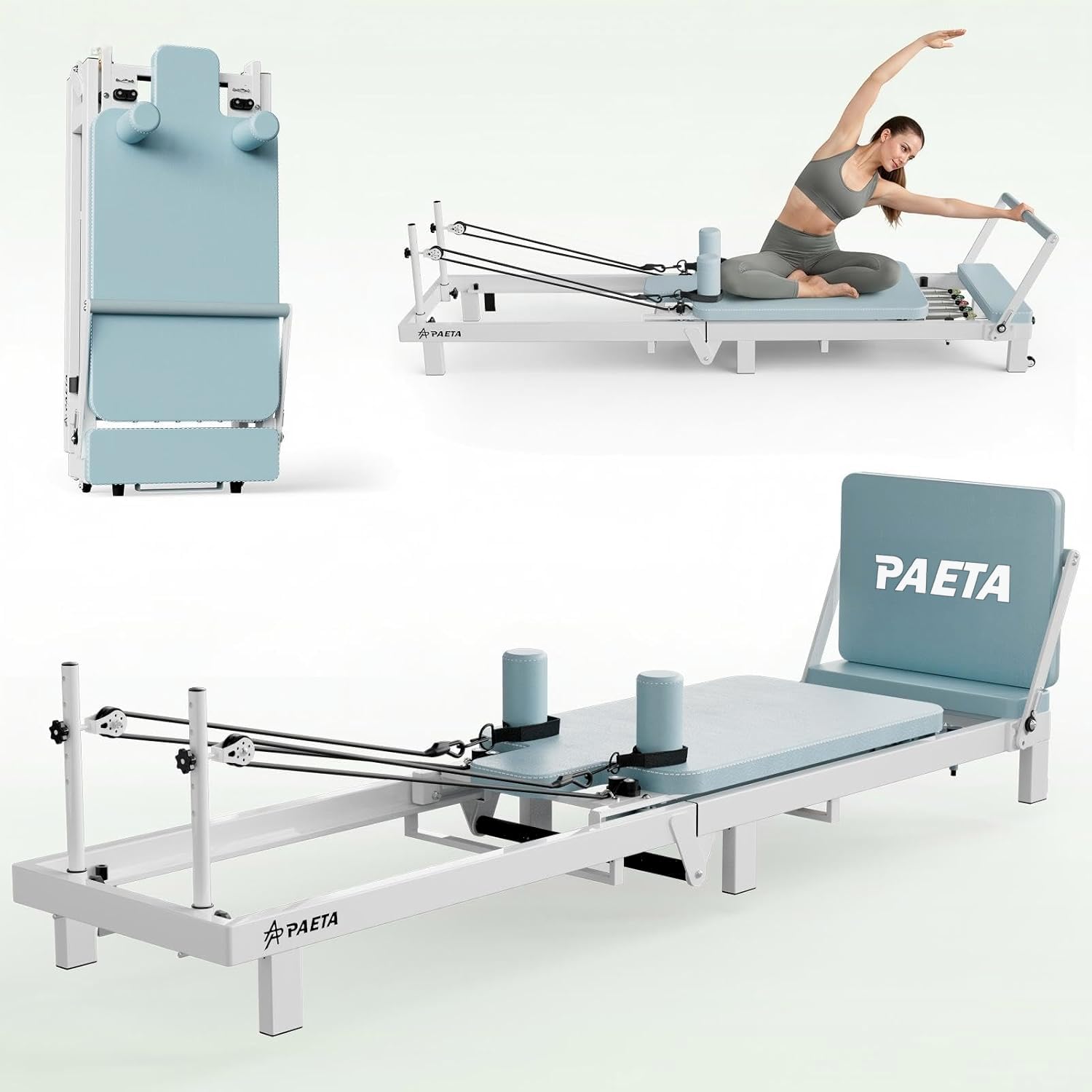 Mesin Pilates Reformer Lipat u - Pilates Reformer Spring ulasan dan harga