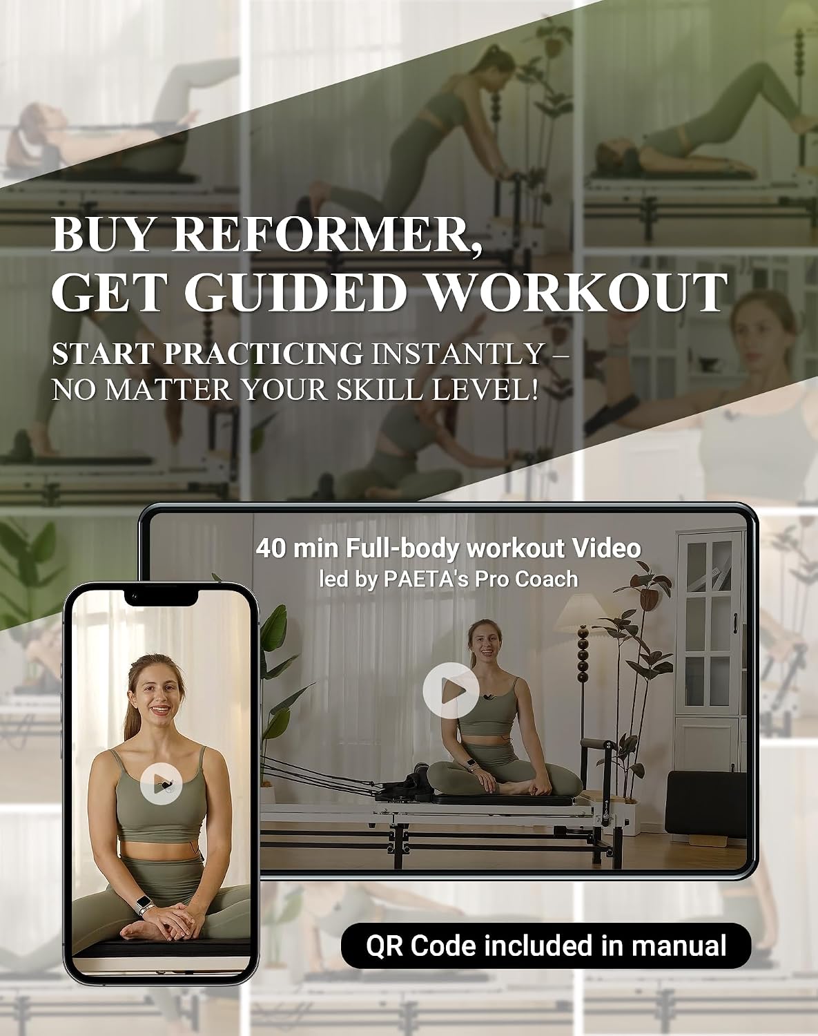 Mesin Pilates Reformer Lipat u - Pilates Reformer Spring ulasan dan harga
