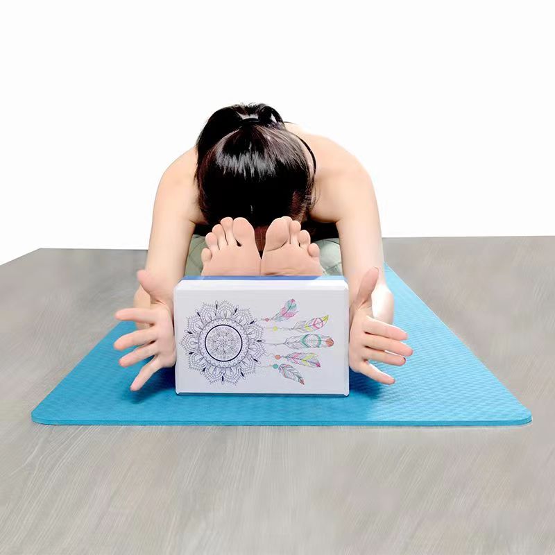 Dua warna EVA blok Yoga Gym bu - Pilates Yoga Block Exercises ulasan dan harga