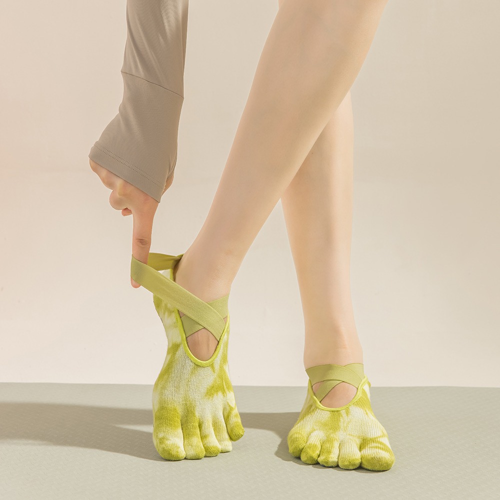 Kaos Kaki Wanita Tie-Dye denga - Pilate Yoga Workout ulasan dan harga