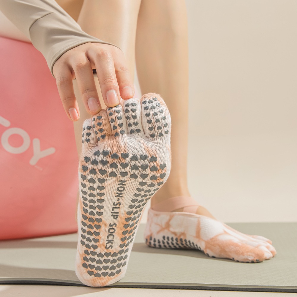 Kaos Kaki Wanita Tie-Dye denga - Pilate Yoga Workout ulasan dan harga