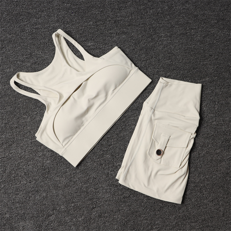 Set celana pendek Fitness Wani - Pilates Yoga Set ulasan dan harga