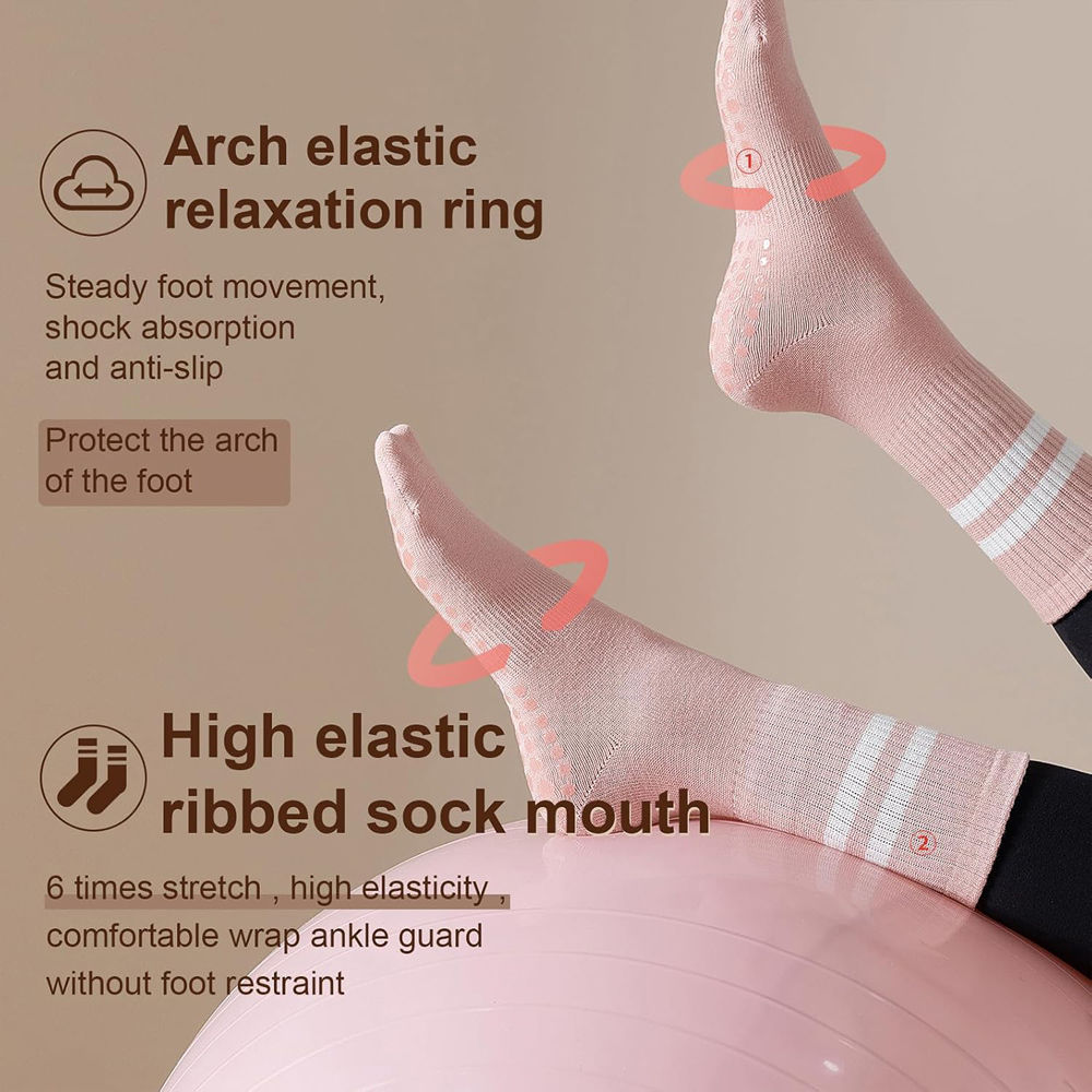 Kaus Kaki Yoga Pilates dengan  - Pilate Yoga Workout ulasan dan harga