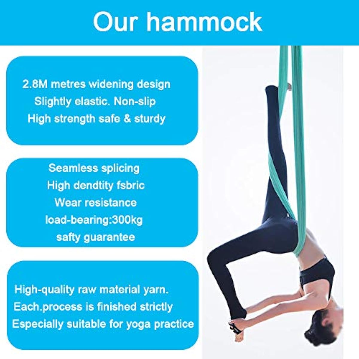 Hammock Yoga Udara 5M x 2.8M W - Pilates X Yoga ulasan dan harga