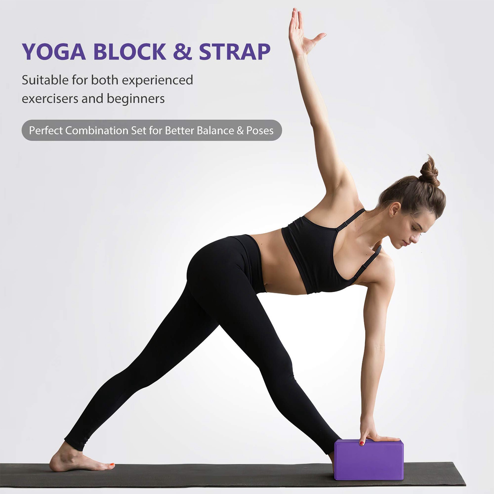 AEB0-Set Blok Yoga dan Tali Yo - Pilates Yoga Tone ulasan dan harga