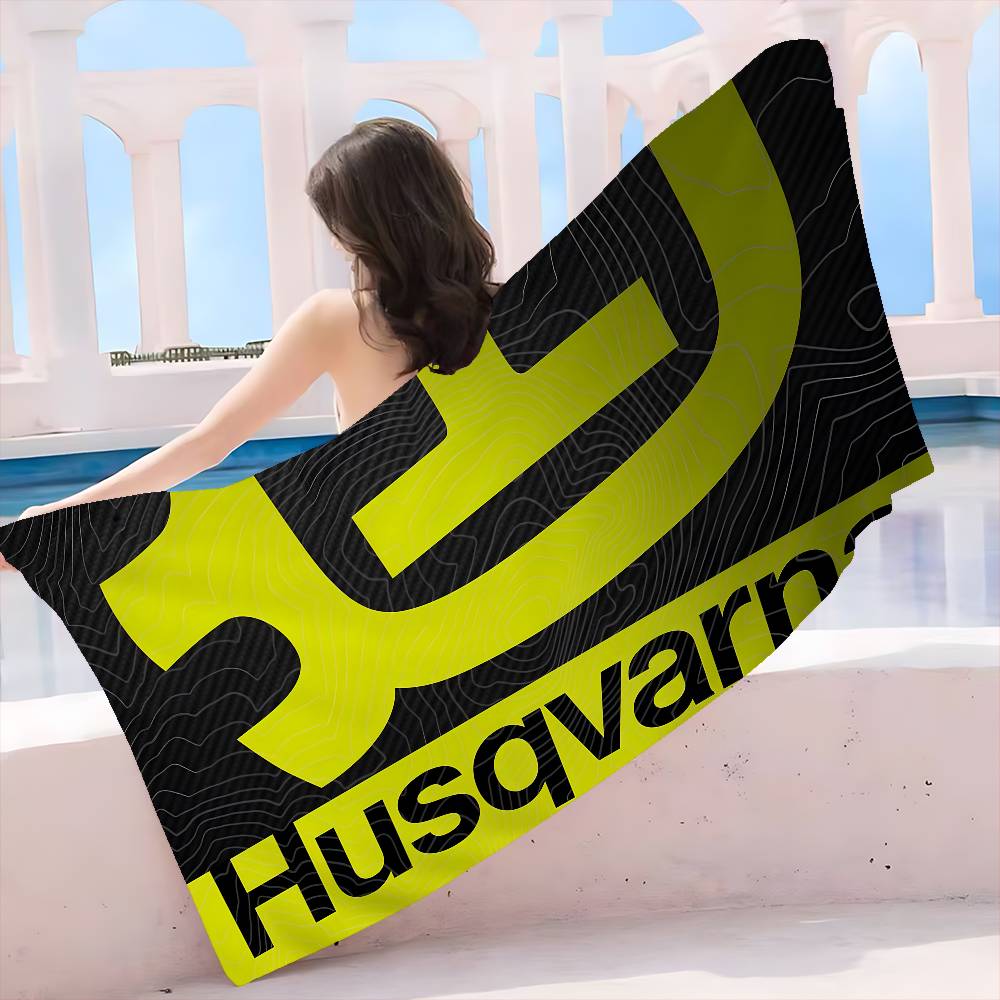 Handuk Pantai Berlogo H-Husqva - Pilates Yoga Towel ulasan dan harga