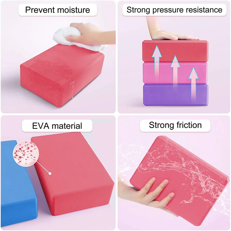 Blok Yoga, Kubus Pilates, Matr - Pilates Yoga Block Exercises ulasan dan harga